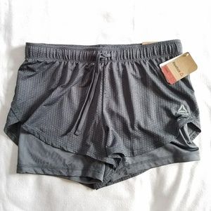 Reebok "Ellipse" Grey Running Training Shorts, Med